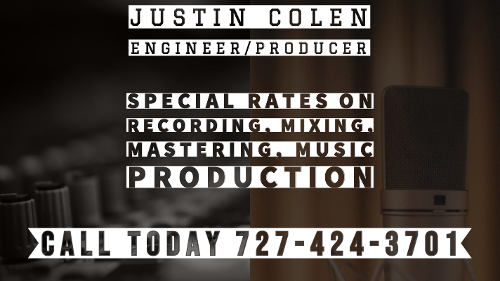 Justin Colen Productions Clearwater Recording Studio